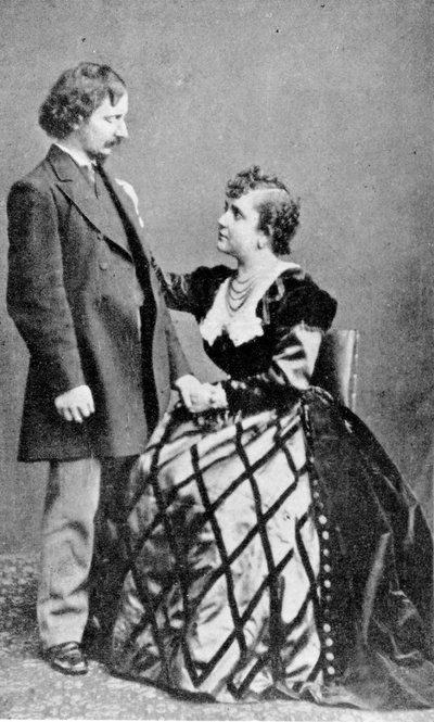 Algernon Charles Swinburne und Adah Menken von English Photographer